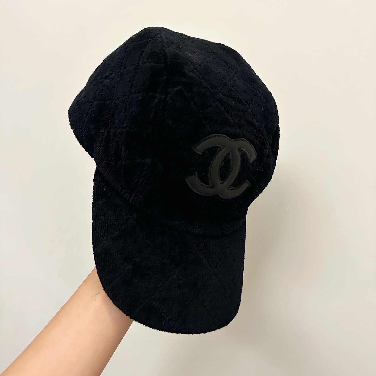 Chanel vintage hat 香奈兒黑色毛巾布棒球帽🖤 - STAY PURE
