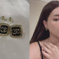 Chanel vintage earrings 方型金框