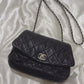 Chanel vintage bag黑色銀釦小包